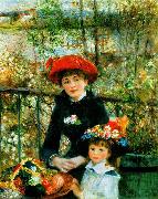Pierre Renoir On the Terrace USA oil painting artist